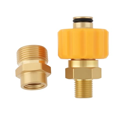 Briny River Adaptador de Hidrolavadora TR22 IG Easy Lock A M22 AG Compatible con Kärcher HD HDS ProHD Serie con Rosca TR22 Easy!Lock