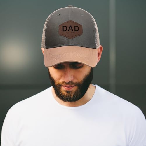 Image of Worlds Best Dad Ever Trucker Hat Fathers Day Birthday Gifts for Father Dad Papa Daddy from Daughter Son Baseball Cap