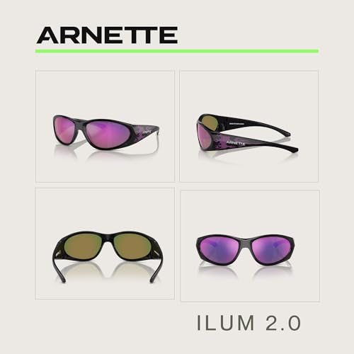 ARNETTE Ilum 2.0 AN4342 Rectangle Sunglasses for Men +BUNDLE with ACCESSORY EYEWEAR KIT3