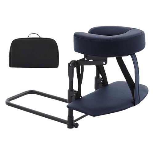 Zialofi 頭と顔をサポートする枕。快適、ポータブル、高さ調節可能、収納バッグ付き、リビングルームに最適な多機能。, グレーブルー