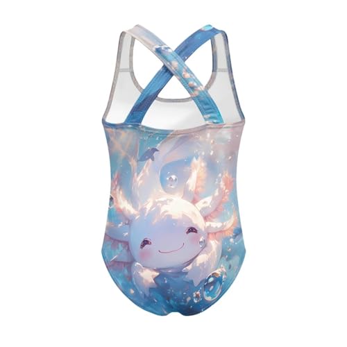 Image of Girls One Piece Swimsuit Teens Cross Back Summer Beach Wear for 5-14Y