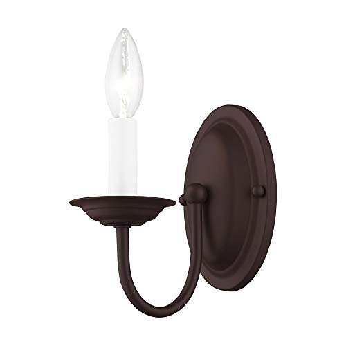 Livex Lighting 4151-04 Home Basics 1 Light Black Wall Sconce thumb #7
