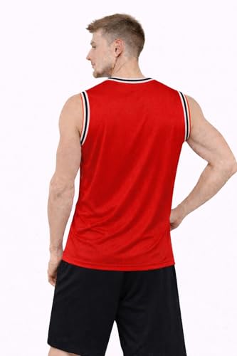 Image of NETCLICK Men's Printed Sleeveless Waffle Tank Top Vest | Lightweight Gym & Casual Wear | Breathable Summer Undershirt