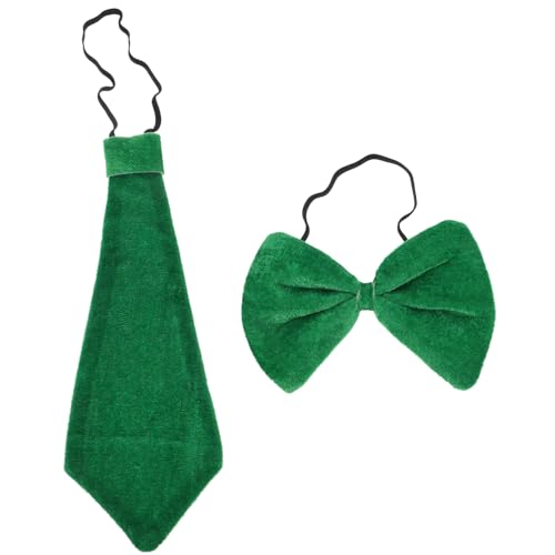 Homoyoyo St Patrick's Day Men's Tie Necktie Bow Tie for Holiday Parties Elegant Party Accessories for Men for Celebrations and Festive Events