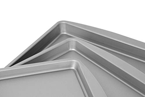 G & S Metal Products Company OvenStuff Non-Stick Set of Three Cookie Pans, Set of 3, gray