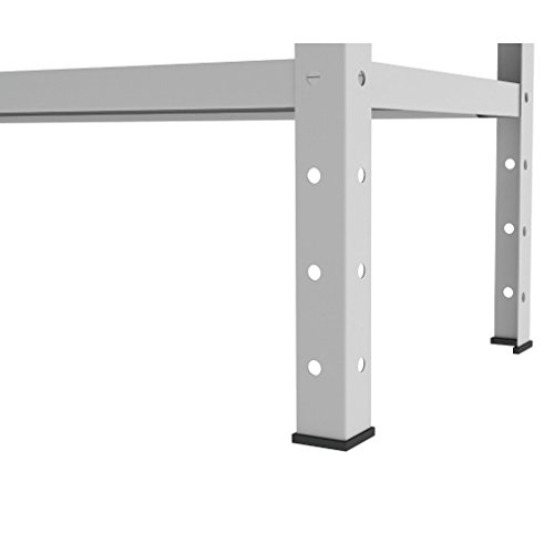 Estante de Aço Multiuso Elite Aço com 6 Prateleiras 198 x 93 x 30 Suporta até 20 kg Por Prateleira -