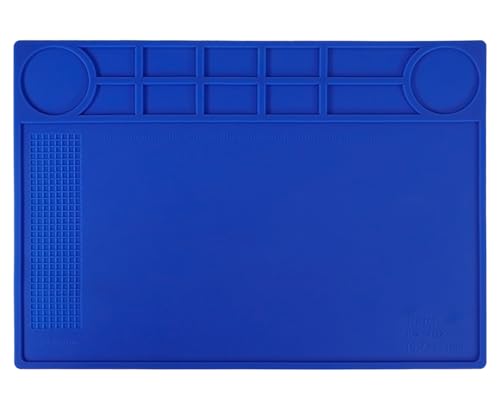 Image of Kaisiking Magnetic Silicone Soldering Mat Heat Resistant Soldering Repair Work Mat Electronics Soldering Mat (102 Soldering Mat)