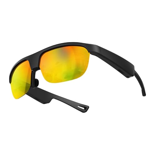 Lunettes Bluetooth G02 audio ouvert pour appels et musique jaune