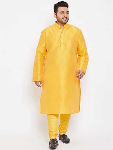 Image of VASTRAMAY Plus Size Men's Silk Blend Kurta Set-New