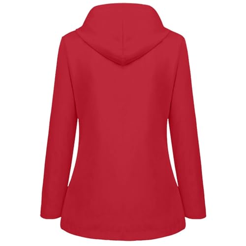 Girls Rain Jacket Waterproof Raincoat Cotton Lined Lightweight Hooded Windbreaker Anorak Jacket for Hiking Camping 5-14Years3