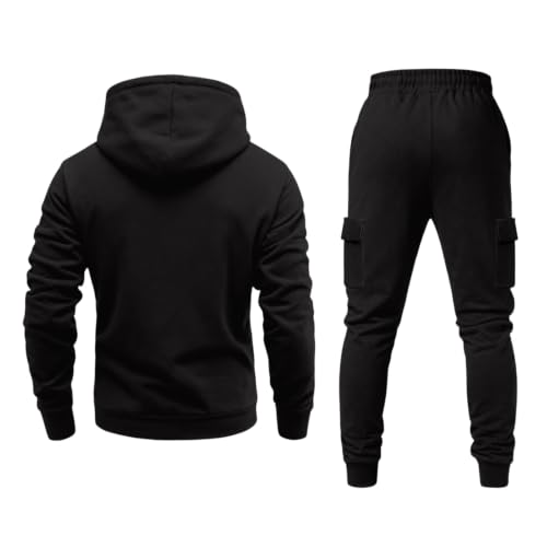 Men Sweatsuits Sets 2 Piece Athletic Casual Fleece Sweat Suits with Pockets - image 4