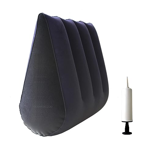 Inflatable Pillow Couples Sex Love Aid Furniture Triangle Magic Wedge(Pillow+Inflator)