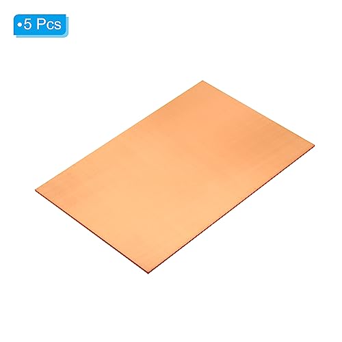PATIKIL Copper PCB Board, 5Pcs 18x12cm Single Sided Copper Clad Circuit Board Laminate Blank PCB Copper Pads Prototype Board - Image 3
