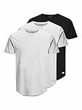 tea packaging machine Pack de 3 unidades Jack & Jones Jjenoa tee SS Crew Neck-Camiseta de Manga Corta (3 Unidades), White/Pack:2white 1black, Medium para Hombre