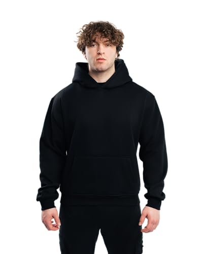Ekkovision EKKO Blank Hoodie for Men, Polar Fleece, Hooded Pullover Sweatshirt