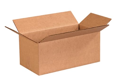 Image of Secure Seal - 10x5x4 Pack of 25 Corrugated Cardboard Packing Shipping Mailing Moving Carton Boxes