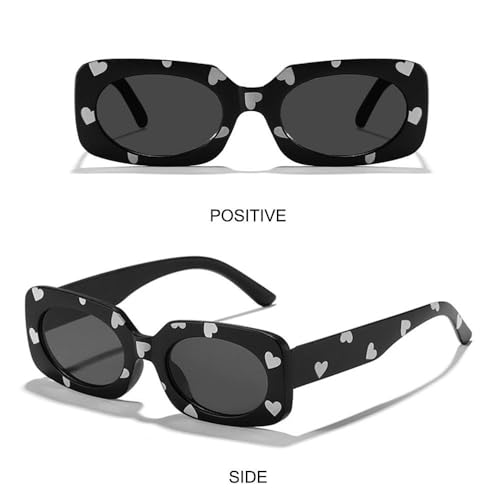 UV400 Heart Print Children Sunglasses Cute 2-8 Years Protection Eyewear Kids Rectangular Sun Glasses3