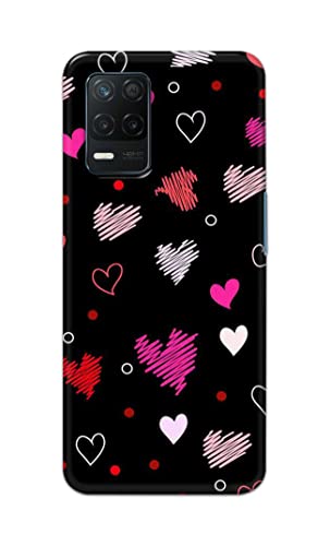 Image of PRINTFIDAA Vibrations of Love Hard Back Cover for Realme 8 5G / Realme Narzo 30 5G / Realme 8S 5G / Realme V13 5G Back Cover -(P6) KAT1009