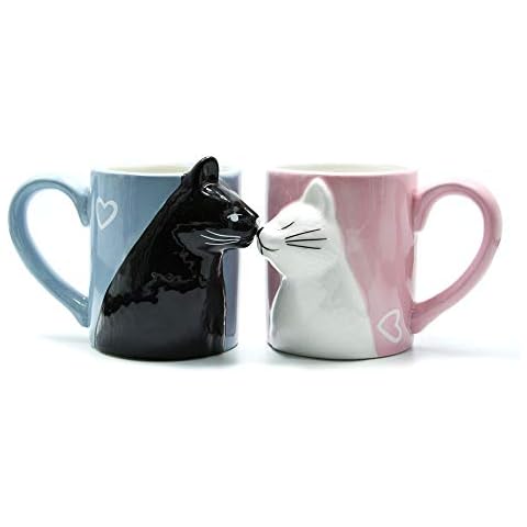 Taza de café Beso Gato para Parejas Cover