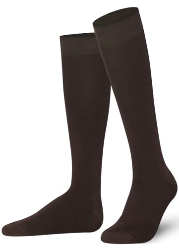 Image of Mysocks Knee High Socks for Women Men Combed Cotton Seamless Toe Tall Long High Socks