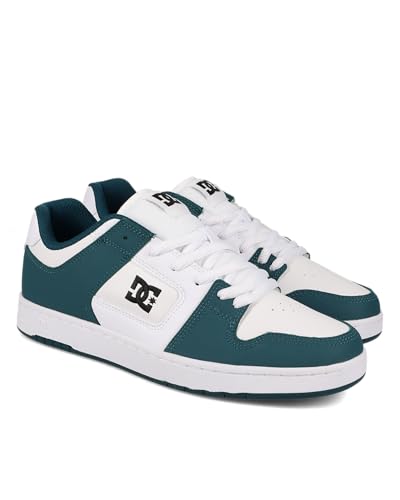 DC Men's Manteca 4 Skate Shoe, Teal/White/Black, 14