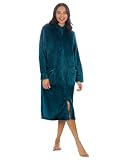 Undercover Damen-Bademantel aus weichem Fleece, mit Reißverschluss...