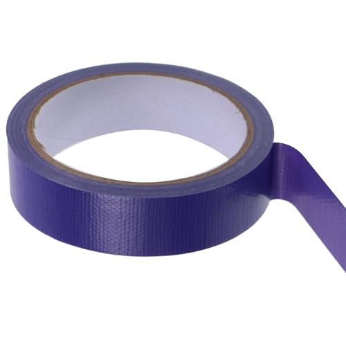 WOFASHPURET Cinta de Tela Gruesa Morada 20 Metros de Largo Rollo Adhesivo para Suelos Uso en Bodas y Proyectos de Decoración