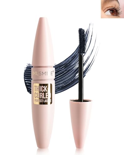 Black Grey Waterproof Mascara Liquid Lashes Extensions Mascara with Dual-Sided Brush Great for Lengthening and Volumizing Eyelashes Tubing Mascera Fiber No Clumping Long Lasting Smudge-Proof-01