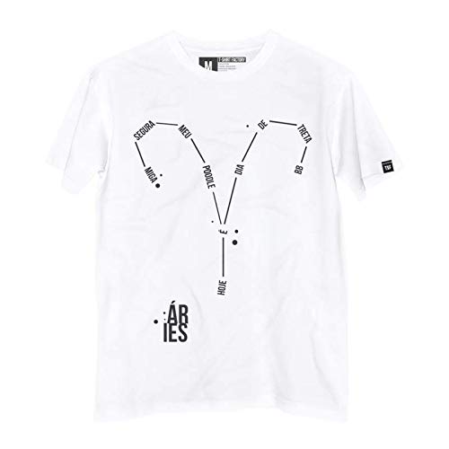 Camiseta Constelação Áries 100% Algodão