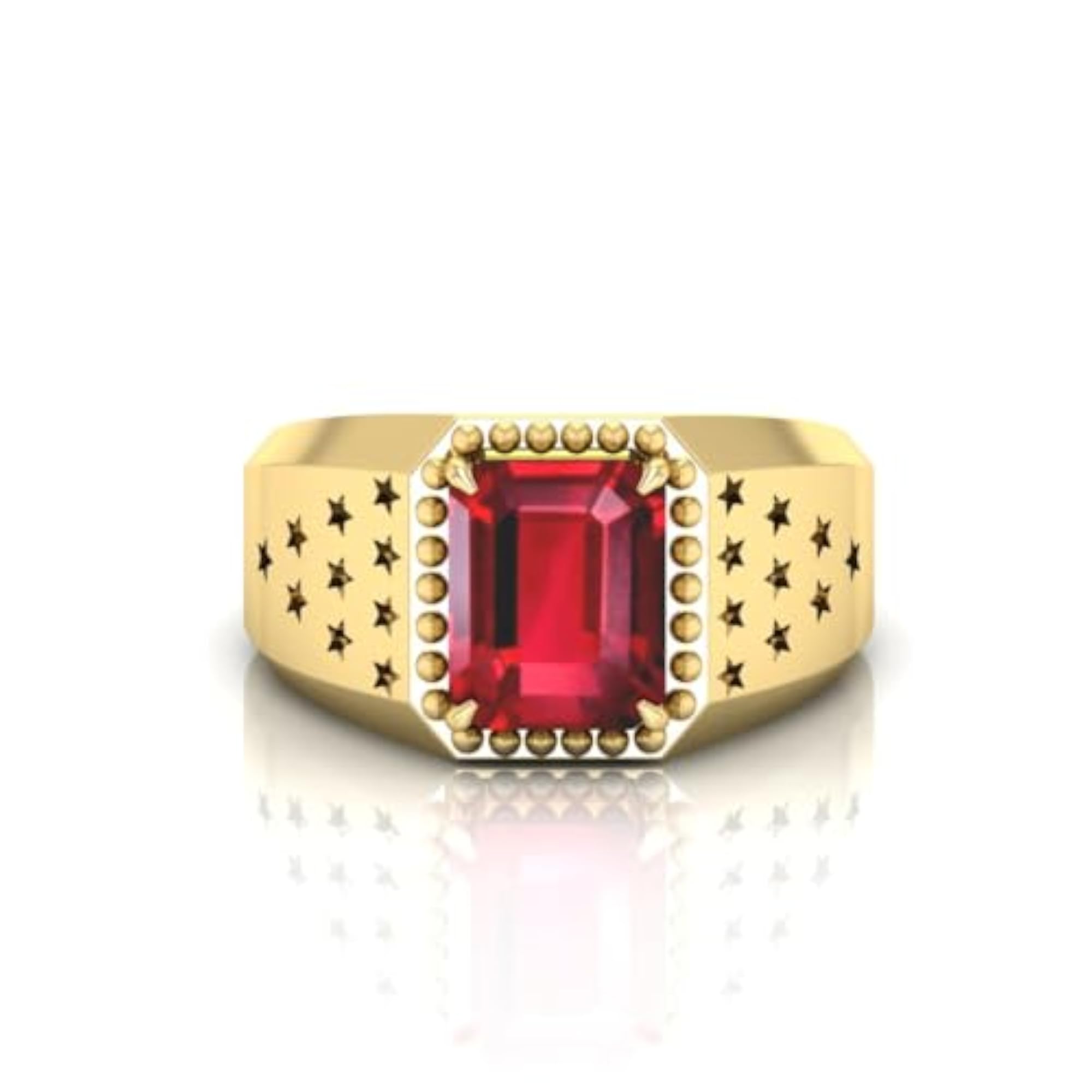 Ruby Manik Adjustable Ring, Certified
