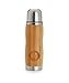 bamboomug ed5001, Thermos, a doppia parete, in acciaio inox e bambù, 350 ML
