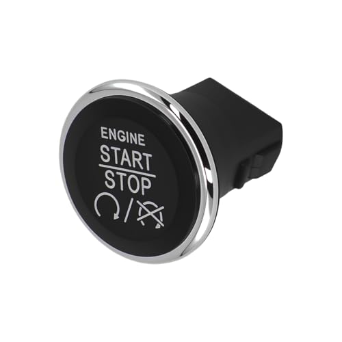 Keyless Ignition Push Button Engine Start Stop Switch Compatible with Chrysler 300 Town & Country Dodge Challenger Charger Durango Grand Caravan, Replaces 1FU931X9AC 33370101, Plug and Play