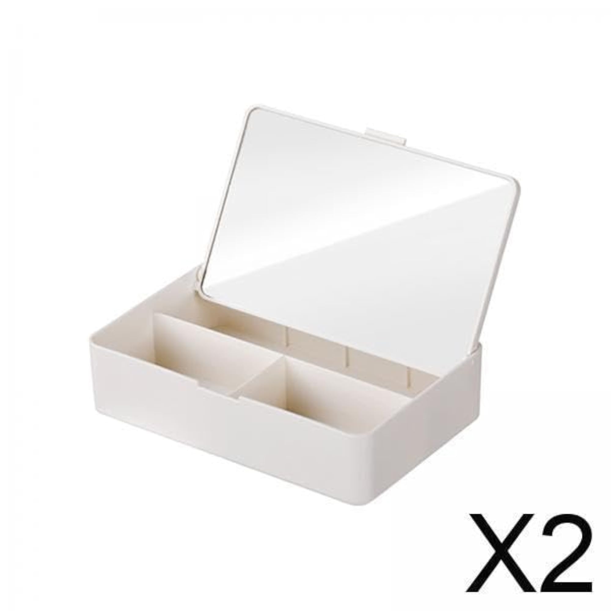 Makeup Organizer Case with Mirror for Cosmetics