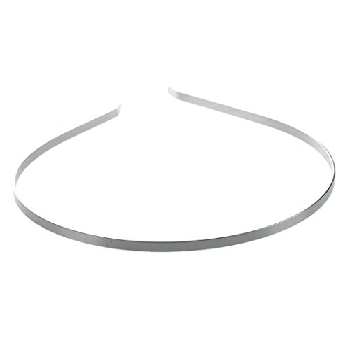 Haude 10 x 4 mm metal en blanco diadema para el pelo diadema accesorios DIY
