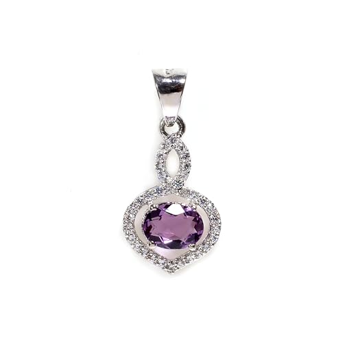 Pendentif femme argent grenat améthyste citrine artisanal
