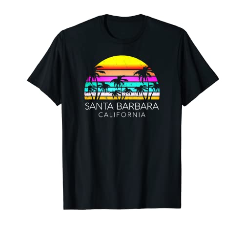 Santa Bárbara Beach California Surf Vintage Cali Isla Vista Camiseta