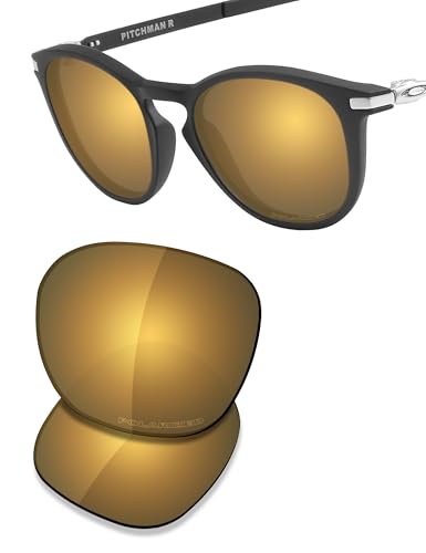 Image of SAUCER Premium Replacement Lenses & Earsocks for Oakley Pitchman R OO9439 Sunglasses