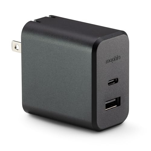 Mophie GaN Up to 60W Dual-Port USB-C Wall Charger (Black) - image 1