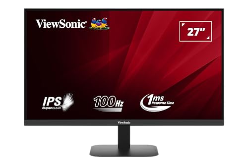 ViewSonic VA2708-2K-MHD 27 QHD Wide 1440p 100Hz Refresh Rate 1ms Gaming Monitor HDMI*2 DP*1 audio out speaker 2.5W*2 OTS ID Black