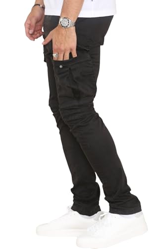 Soroor Cargo Pants for Men, Slim Fit Tapered Mens Cargo Pants, Tactical Pant for Men Work & Utility | Stretch Sateen Cotton2