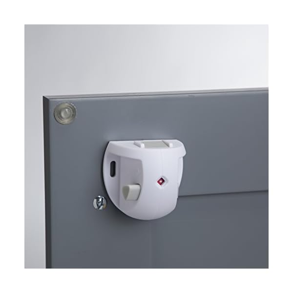 Safety 1st Magnetisches Schließsystem, selbstklebend, 16 Schlösser und 4 Schlüssel, Weiß, Einheitsgröße – Bild 7