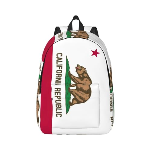Sac à dos ordinateur portable EdWal avec imprimé drapeau Californie
