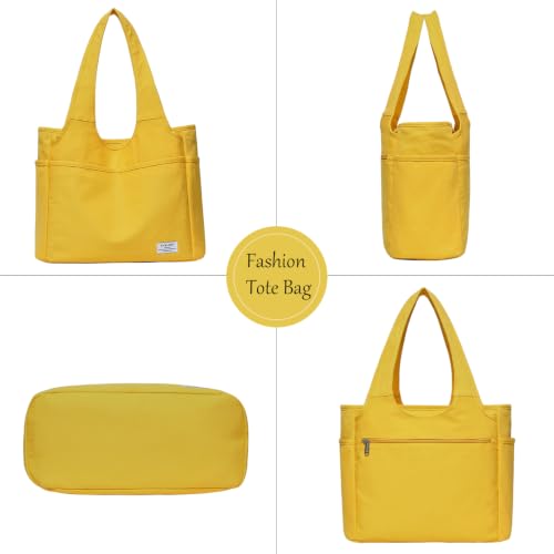 Image of KYALOU Utility Large Tote Bag, Women Casual Shoulder Bags for Work School Gym Beach Travel Shopping Grocery | Utility