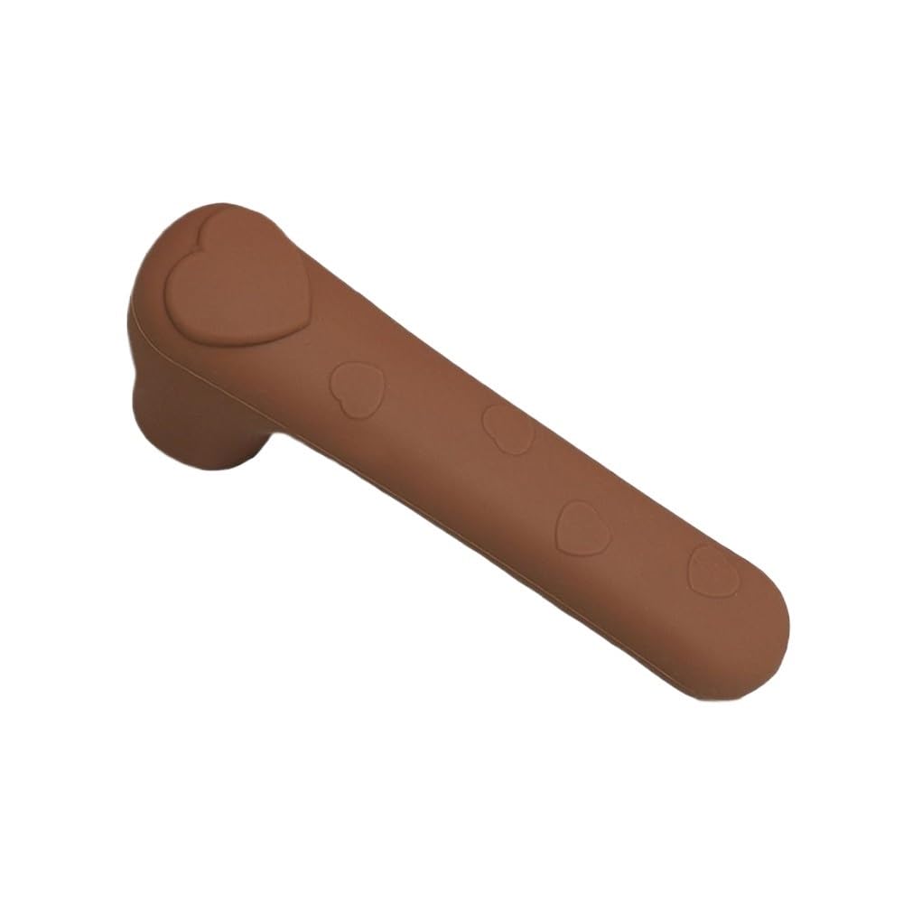 Tianshengqi Coffee-S Silicone Door Handle Cover Anti-Slip Anti-Static Doorknob Sleeve Silent Anti Collision Kids Safety Protector Home(Coffee-S)