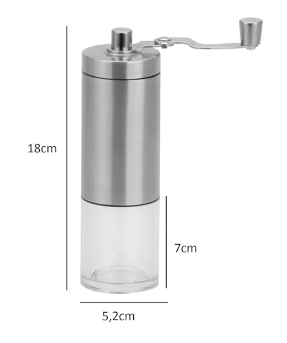 Moedor de Café Manual em Inox e Cerâmica Portátil Moe Grãos
