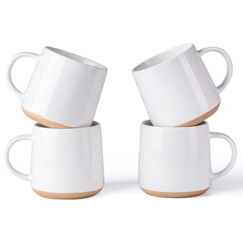 Comparison: Best Terracotta Mug Set 8 GBHOME Ceramic Coffee Mugs Set of 4, 17oz Handmade Ceramic Coffee Mugs Set with Terracotta Underside for Latte/Tea/Beer/Hot Cocoa, Dishwasher & Microwave Safe