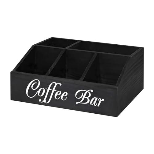 Organisateur de bar à café en bois Teksome pour comptoir et cuisine - 2