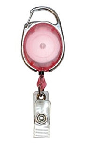 Identity Plus: Pink Premier Retractable YoYo Badge Reel Card Pass Holder (50)