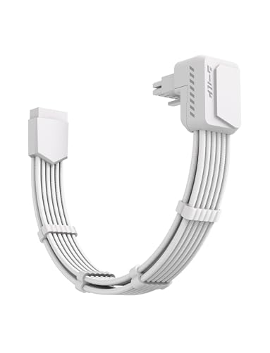 EZDIY-FAB Shield PCIE 5.1 GPU Extension Cable with 90 Degree 12V