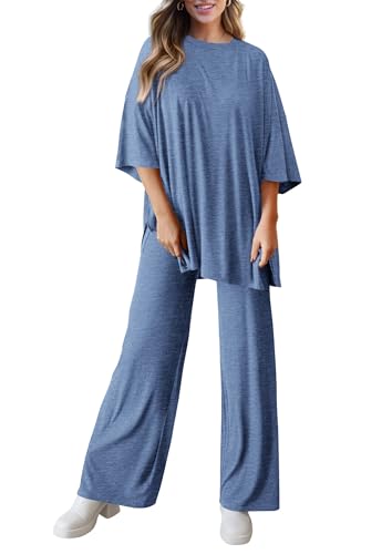 PRETTYGARDEN Two Piece Sets For Women Summer Fashion Lounge Matching Set 2025 Travel Vacation Airport Outfits Clothing